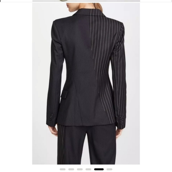 Nwot Monse MET GALA 2025 Farfetch two tone skinny corpcore pinstriped blazer 4 - Picture 4 of 7